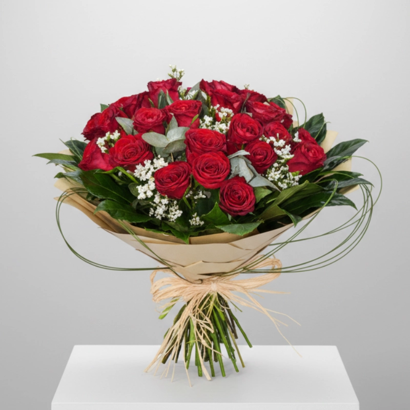 Classic Red Roses Bouquet
